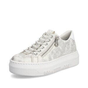 Rieker M1953-60 Women Sneaker White Bronze Size 38  (US 7.5)++